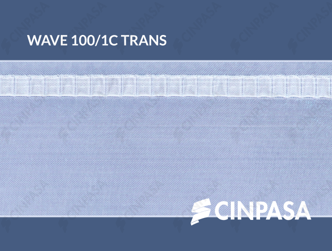  Perfect Wave Tape with 1 Pocket, Type C, Transparent 